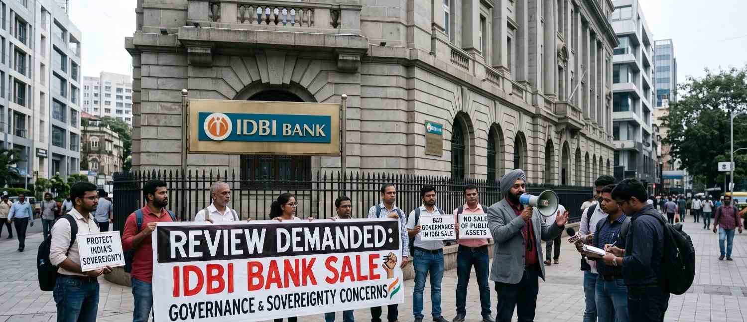 IDBI Bank Sale Faces Review Demand Over Governance and Sovereignty Concerns