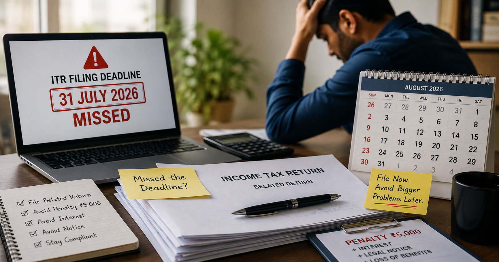 ITR Filing Deadline 31 July 2026: Over 4 Crore Returns Filed – Last-Minute Guide to Avoid ₹5,000 Penalty