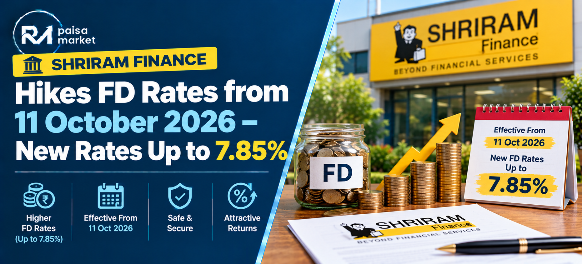 Shriram Finance Raises FD Rates from 11 October – Should You Lock Money Now After RBI Hike?