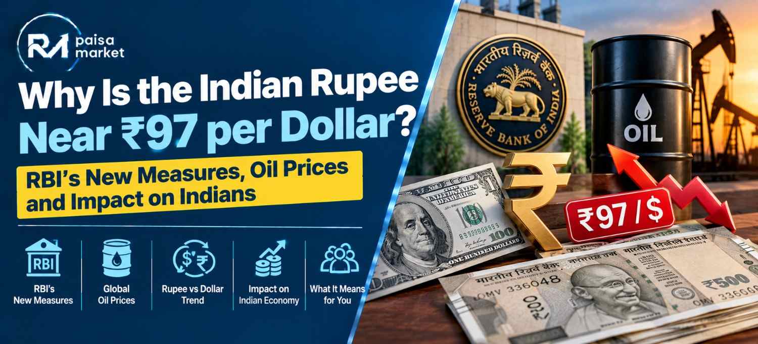 Why Is the Indian Rupee Near ₹97 per Dollar? RBI’s New Measures, Oil Prices and Impact on Indians